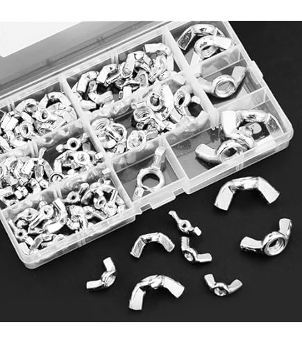 Set Di 30 Dadi Ad Alette In Acciaio Inox - M3, M4, M5, M6 Per Riparazioni Fai Da Te - Foto 2