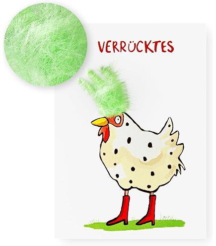 INKOGNITO Plüsch-Postkarte 'Ohren' Von Rudi Hurzlmeier – Flauschige Humor-Karte A6, Ideal Zum Verschicken & Verschenken