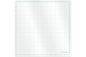 Craftelier - Translucent Multi-Purpose Low Adhesion Mat with Alignment Grid | Not Suitable as a Cutting Base | Total Size Approx. 30.5 x 30.5 cm (12" x 12") - Transparent