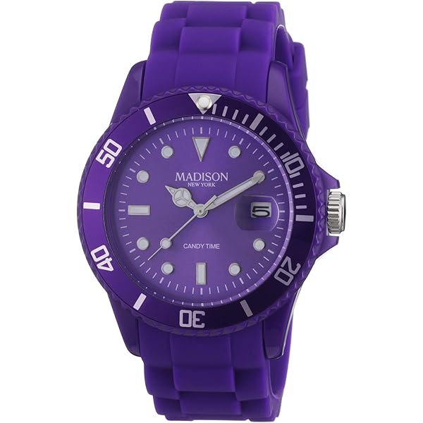 MADISONBLUE - HK Madison Candy Time Navy Polycarbonate Unisex Watch U4167-07