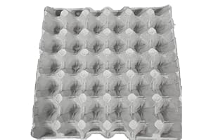 GENERICO 30 Eierkartons Farbe Grau 30 x 30 cm, recycelbar und biologisch abbaubar.