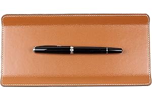 DELMON VARONE - FINE LEATHERGOODS MADE IN GERMANY DELMON VARONE - Federschale aus Cambridge Top Grain Leder braun - Echtleder Stiftablage für Kugelschreiber und Füller - Elegante Stifteschale mit schwerer Metalleinlage für Schreibtisch und Büro