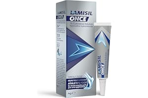 Lamisil Once - Single Dose Athlete’s Foot Treatment - Relieves Itching, Burning, Cracking Symptoms - Antifungal Solution 4g