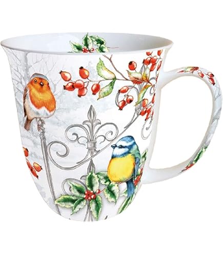 Ambiente Porseleinen mok ca. 400 ml beker bone china mok voor