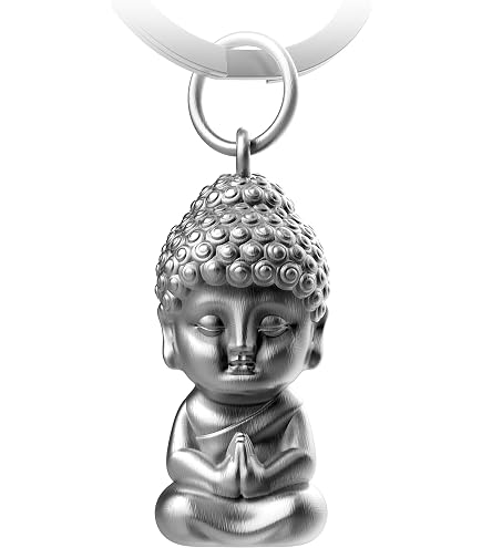 Porte-clés Bouddha En Bois - Design Unique, Signification Spirituelle, Énergie Positive