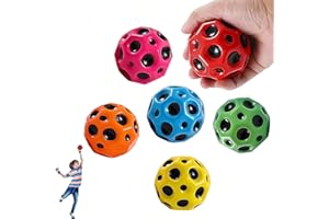 Atsmoce®6 Stuck Astro Jump Ball Bounce Ball Space Ball Hohe Springender Moon Galaxy Ball Jump Ball Mini Bouncing Ball Toy Bouncy Balls lustige Geschenke für Kinder