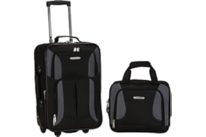 Rockland - Juego de Maletas Adulto Unisex, Negro/Gris (Negro) - F102-BLACK/GRAY