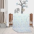 Trance Home Linen Pure Malmal Cotton Multipurpose Baby Dohar | 3-Layered Baby Swaddle | Soft -Lightweight Baby Blanket | Crib Blanket (Age : 0-2 Year - 140Cm X 100 Cm-Ducks), 200 tc