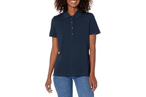 Amazon Essentials Women's Short-Sleeve Polo Shirt (Available in Plus Size)