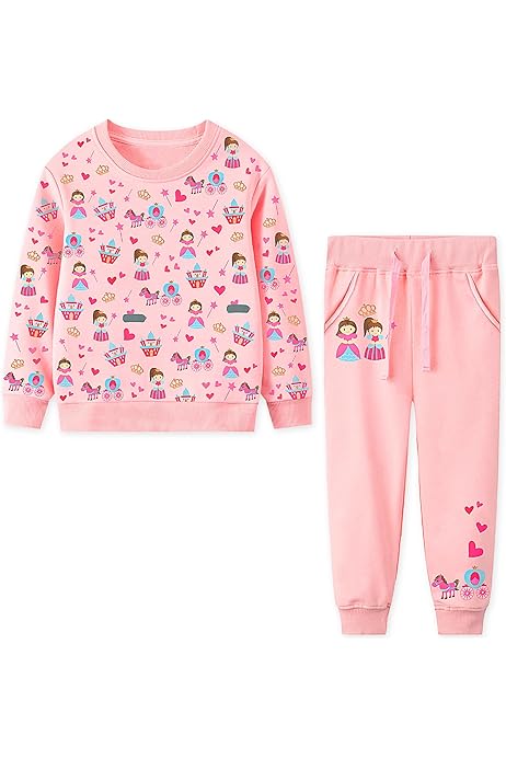 Set Felpa E Leggings Barbie Per Bambine - Abbigliamento Ufficiale, Cotone Confortevole, Dai 4 Ai 12 Anni