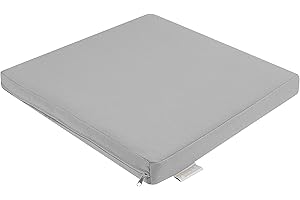 7even In & Outdoor - Cojín para salón (40 cm, resistente al agua, 40 x 40 x 5 cm), color gris