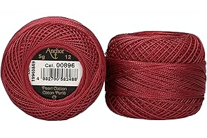 Anchor 4596012-00896 - Hilo de bordar, 100% algodón, 896, grosor 12, 56 m, 9 gramos