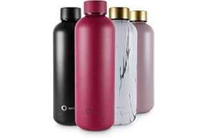 REFYLL Butelka do picia ze stali nierdzewnej wonderFYLL - termos 500 ml - nieprzeciekająca, wolna od BPA - izolowana butelka na wodę, podwójna ścianka izolacyjna (Dzikie Jagody, 500 ml)