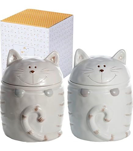 Bocal Céramique Chat Chanceux 160ml - Boîte Stockage Thé Café Sucre Décoration Cuisine