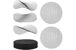 NQEUEPN 50 Sztuk Podkladki Siatkowe do Doniczek, 7,5cm Okragla Sitka z Otworami Drenazowymi Dolny Otwór Drenazowy Doniczki Bonsai Mata Siatkowa Siatka Siatkowa do Doniczek Zapobiegajaca Utracie Gleby