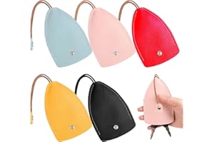 JOWFAY 5 Borsa per Chiavi,Custodia per Chiave Tipo Estraibile Creativo Borsa Portachiavi in Pelle Pu Grande Capacità Cover per Chiave Antigraffio Auto Estraibile Uomo Donna, Custodia Portachiavi Per Famiglia