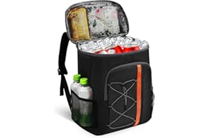 KUOGAS Kühltasche 28 L, Kühlrucksack, Großer Kühlrucksack Groß, Kühltasche Faltbar Geeignet für Reisen, Strand, Picknick, Outdoor