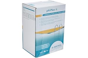 BAYROL pH-Plus Granulat 1,5 kg zur -Wert-Korrektur - sehr einfache Dosierung - 3 x 500 g Dosierbeutel - leichtlöslich - pH-Regulierung, Weiß