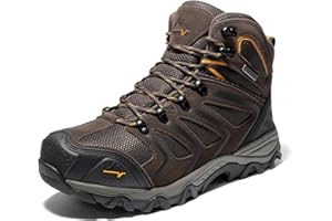 NORTIV 8 Botas de Montaña Zapatos de Senderismo Hombres Zapatillas Trekking Impermeables Ligeros al Aire Libre 160448_M-E