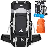 IGOLUMON Hiking Backpack 60L Waterproof Backpacks Trekking Travel with Rain Cover Outdoor Sports Backpack for Climbing Campin