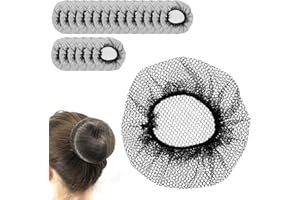 KYSUN 20 Pcs Filets à Cheveux, Élastique Cheveux Chignon,Filet de Cheveux pour Dormir, Élastique pour Cheveux Invisibles Maille de Bord pour Ballet,Danse,Infirmière et Fabrication de Bun de Cheveux - Noir