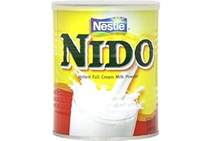 RED RICKSHAW Nestle Nido Full Milk Powder - Instant Cream for Coffee & Tea Beverages with Added Vitamins & Minerals & No Added Preservatives or Colours - 400g Tin - 6 Pack