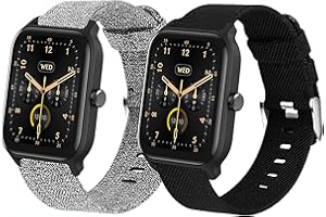 Blueshaweu Armband Kompatibel für Gydom IDW13 Smartwatch 1.8", Nylon Strick Replacement Uhrenarmband für TOOBUR IDW13 / Gydom IDW13 Smartwatch