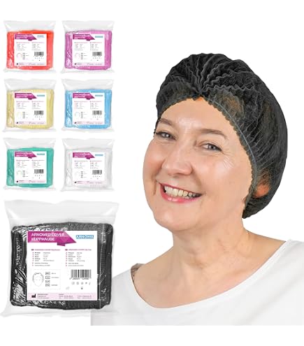 Produktbild von B-well Feather Einweg-Haarnetz 100 Stück – Weiß, 53,3 Cm, Elastisch, Atmungsaktiv, Für Lebensmittel Und Medizin