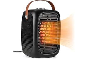 Ventvinal Calefactor 1500W, Radiador Eléctrico Bajo Consumo Protección contra Sobrecalentamiento y Vuelco, 3 Modo, Calentador, hogar