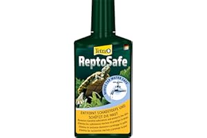 Tetra ReptoSafe 250 ml - Neutraliza los componentes nocivos y garantiza que el agua del grifo sea segura para los reptiles y anfibios acuáticos