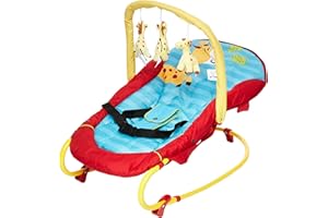 Hauck Bungee Deluxe, Transat de la Naissance à 9 kg, Bascule Inversable avec Arche de Jeux, Dossier Réglable, Harnais 3 Points, Boucle de Transport - multicolore