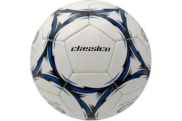 OPTIMUM Classico Ballon de Football Toutes Conditions Météorologiques - PVC au Toucher Doux et Élégant, Pression Uniforme, Adapté à Tous Les Terrains, pour Les Footballeurs de Tous Âges