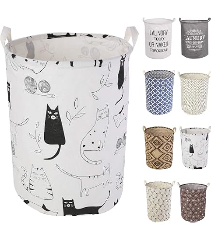 Panier à Linge Pliable Sea Team - Toile Et Lin, Revêtement Imperméable, 50x40 Cm - Pour Chambre D'enfant, Rangement Jouets, Vêtements