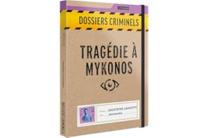 Platonia Games Dossiers Criminels - Tragédie à Mykonos - Cruelle Fin De Carrière pour Christophe Cannette - Jeu de Societe Escape Game - Jeu d'Enquête Immersif et Collaboratif