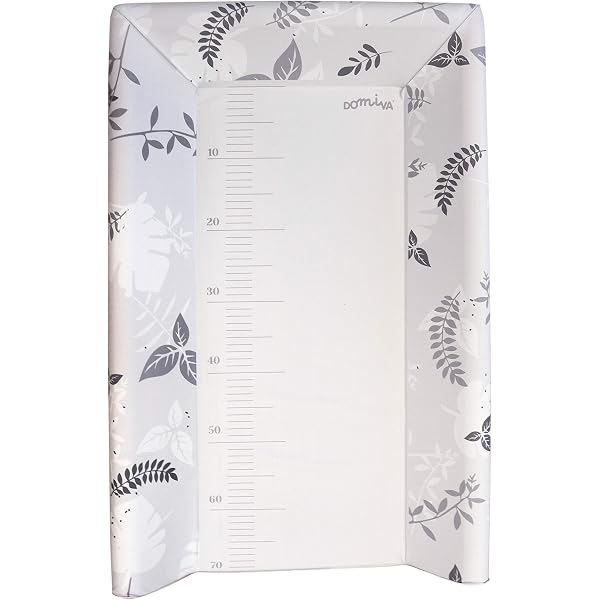 Matelas à Langer Rigide Plastimyr 80x50 Cm - Imperméable, Bords Rembourrés - Facile à Nettoyer, Design Safari Gris - 2