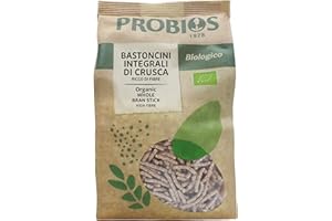 Probios Bastoncini di Crusca di Grano - Alta Fonte di Fibre - Crusca di Grano Tenero Perfetti per Muesli e Cereali - 6 Confezioni da 250g