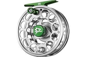 Piscifun, Fliegenrolle Sword mit CNC-gefrästem Gehäuse aus Aluminiumlegierung, Größen 3/4, 5/6, 7/8, 9/10 (Schwarz, Grau, Pink)