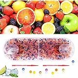 Ulikey 2000 Capsule di Gusti Misti, Capsule Aromatiche al Mentolo, 9 Gusti di Frutta Capsule Gusti per Sigarette, Fai-da-Te F
