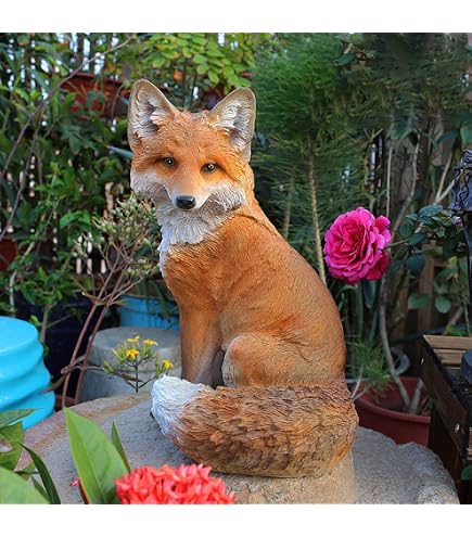 Pet Pals Fuchsroter Labradorwelpe – Harz-Dekofigur Für Garten & Haus, Frostbeständig, Handbemalt
