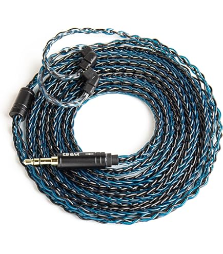 KBEAR JunTian IEM Earphones Cable, 2m Long In Ear Monitor Cable, 16 Core 5N OCC Silver-Plated Headphone Extension Cords For Kz Zs10 Pro, CCZ Melody, Audiophile And Musician, Drummer (2pin, 3.5mm Plug - View #9