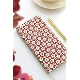 Matt Notebook 9x18 cm Keten S&uuml;resiz Haftalık Planlayıcı Kareli Cep Ajandası &Ccedil;i&ccedil;ekler
