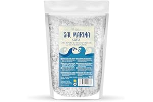WALLY GOURMET Sal Marina Sin Refinar 100% Natural - Sal Mineral de Mar, Ecológica, de Alta Pureza, Perfecta para Cocina - Sal Marina Premium. Sal de Mar Natural Sin refinar Origen: España. Sal (Grande, Gruesa)