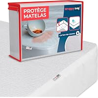 Protège-matelas Imperméable 60x120 Cm – Certifié Oeko-Tex, Bonnet 25 Cm – Idéal Lit Bébé, Lavable Machine - 11