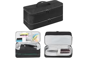 Yokilly Sac De Voyage Pour Sèche-Cheveux,Double Couche Sac De Voyage Pour Shark Flexstyle Brosse Seche Cheveux,Sac De Rangement étanche Compatible Avec Le La Brosse,Le Coiffeur Et Le Fer à Friser