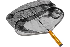 Duraol épuisette de Fond 2.0 I Filet Piscine Extra Lourd & poignée en Aluminium I Épuisette de Fond pour Perche télescopique I Adaptée Piscine/pataugeoire & Jacuzzi I Mailles Fines & Solides