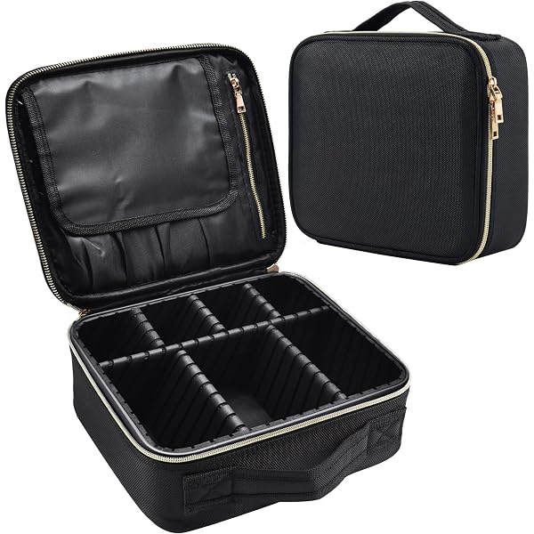 Trousses De Maquillage étanches MQMCPDS - Lot De 2, Miroir Intégré, Cuir Synthétique Crocodile