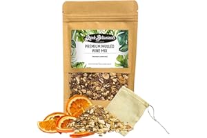 Drink Botanicals Ireland | Premium Mulled Wine Spices Mix Kit | Gluhwein Spice | 100% Natural | Makes 3 Litres of Mulled Wine | 70G Pouch | Easy to Use | Muslin Bag Included | Christmas Hot Wine