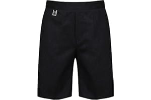 Integriti UK Boys Pull On School Shorts Uniform Elasticated Pull Up - Ages 2-18y (NO ZIPS OR Hooks)