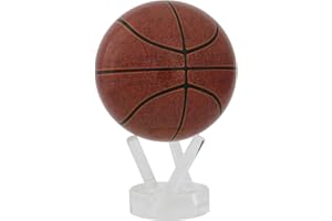 MOVA Globe Basketball 4.5" with Base, Solar Powered Rotating Globe No Need of Battery Or Chord, Unique Gift and Decoration