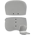 curble Wider Cover, Detachable Cover for Teenager Chair, Ergonomic Chair Back Support and Lumbar Support (Cover Grey)
